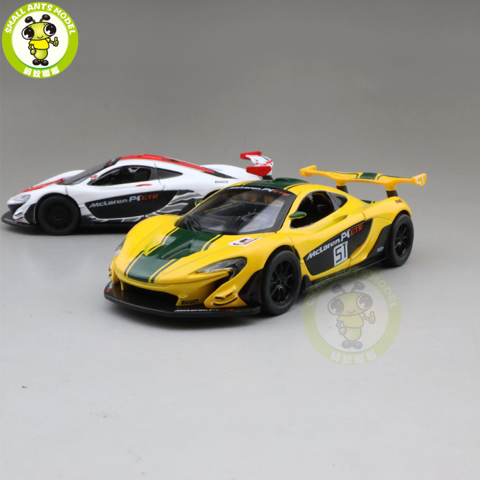 1/32 CAIPO MCLAREN P1 GTR 2014 Racing Series Diecast Model CAR Toys for kids children Pull Back Sound Lighting gifts