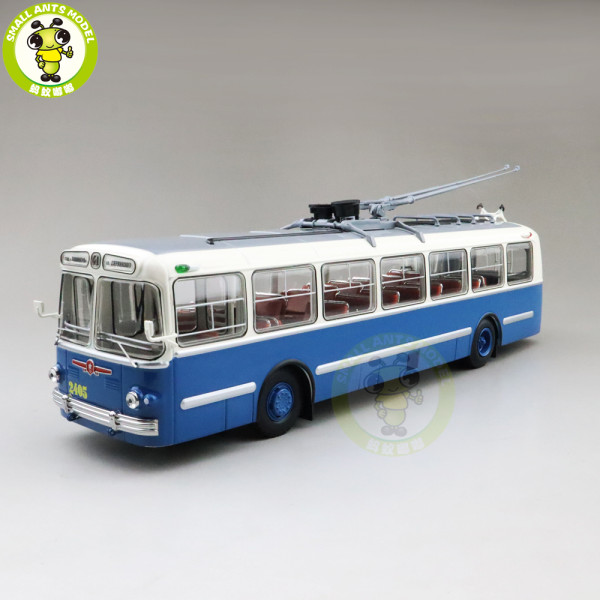 1/43 Classic Ziu-5 Soviet Union Russia Trolleybus City bus Diecast model Car Bus toys kids gifts