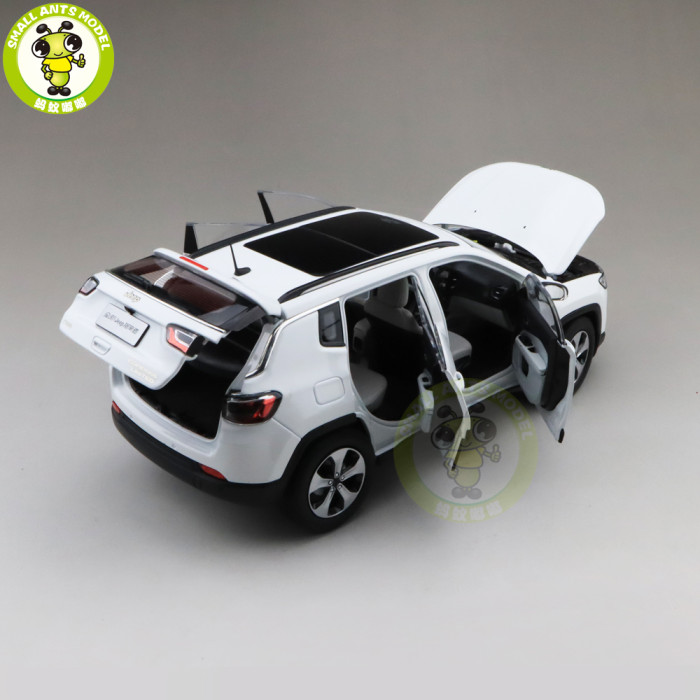 1/18 Jeep Compass Fiat Chrysler Diecast Metal Car Suv Model Collection Gift White