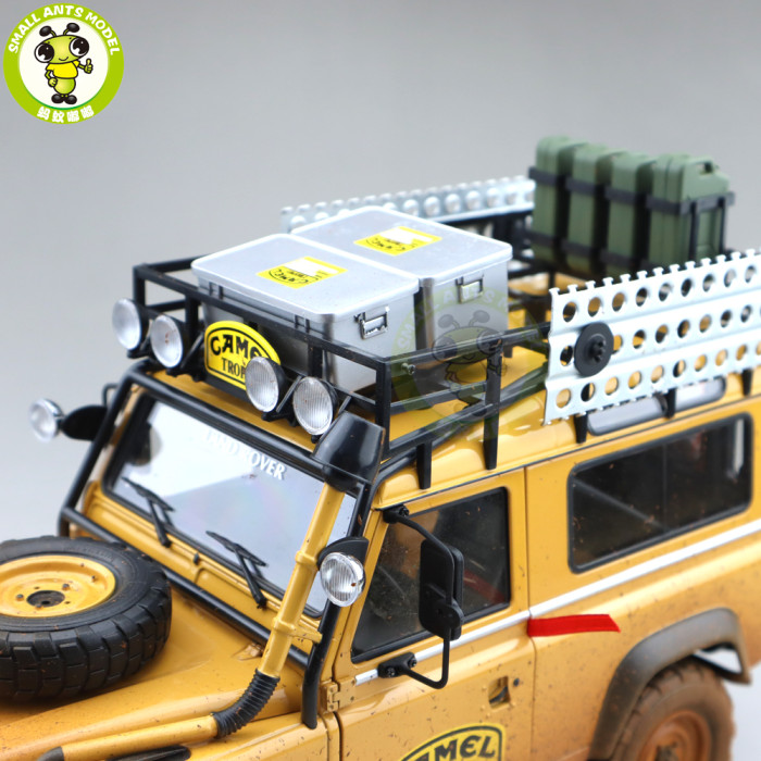 1/18 Almost Real Land Rover Defender 90 Camel Trophy Malaysia Borneo 1985 Diecast Model Car Suv Gifts