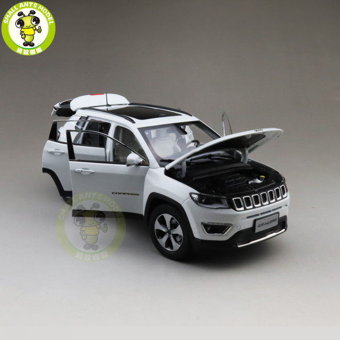 1/18 Jeep Compass Fiat Chrysler Diecast Metal Car Suv Model Collection Gift White