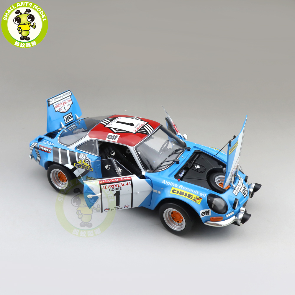 京商Alpine Renault ミニカー 1/18 1973 中古品 1/18 KYOSHO ALPINE Renault A110 1973 #1 TOUR DE CORS RALLY 1600S