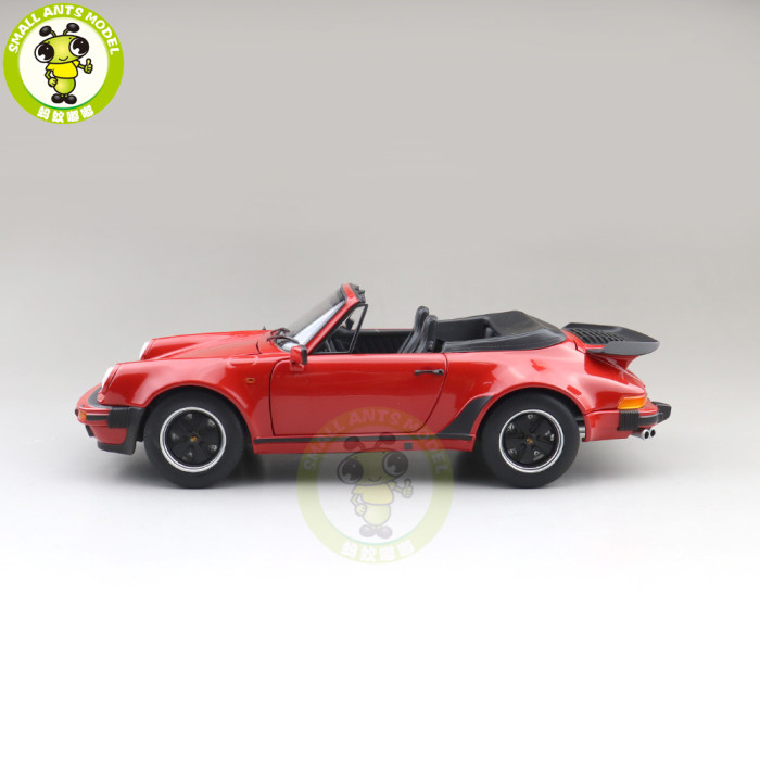 1/18 Norev Porsche 911 Turbo Cabriolet 1987 Diecast Model Toys Car Gifts