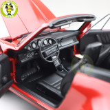 1/18 Norev Porsche 911 Turbo Cabriolet 1987 Diecast Model Toys Car Gifts