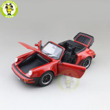 1/18 Norev Porsche 911 Turbo Cabriolet 1987 Diecast Model Toys Car Gifts