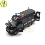 1/24 Iveco Commercial Police swat vehicle bus Diecast Model car toys gifts