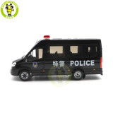 1/24 Iveco Commercial Police swat vehicle bus Diecast Model car toys gifts