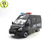 1/24 Iveco Commercial Police swat vehicle bus Diecast Model car toys gifts