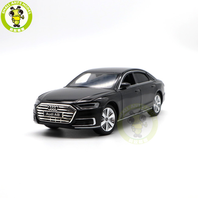 1/32 AUDI A8 Light Sound JKM Diecast Model Toys Car Kids Gifts