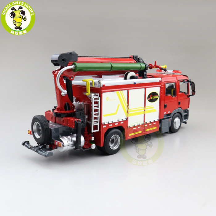 1/43 JIEDA MAN EMERGENCY Fire Rescue Major Fire Truck Diecast Model Toys Car Truck Gifts