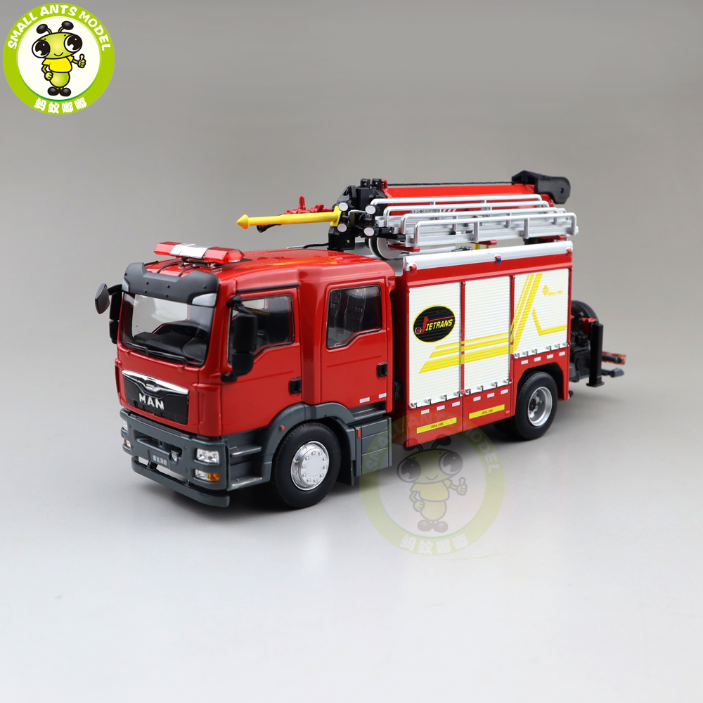 1/43 JIEDA MAN EMERGENCY Fire Rescue Major Fire Truck Diecast