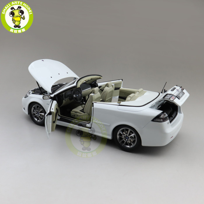 1/18 SAAB 93 9-3 Convertible Roadster Racing Car Diecast Model car Toys Boys Girls Gifts