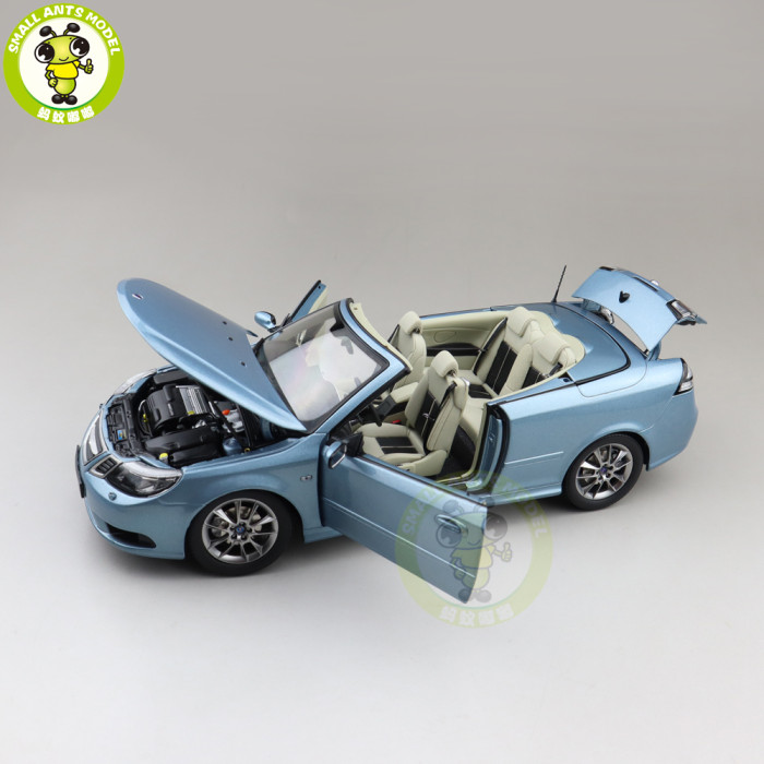 1/18 SAAB 93 9-3 Convertible Roadster Racing Car Diecast Model car Toys Boys Girls Gifts