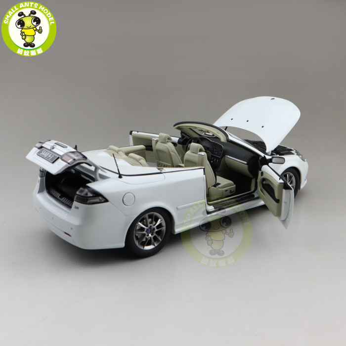 1/18 SAAB 93 9-3 Convertible Roadster Racing Car Diecast Model car Toys Boys Girls Gifts