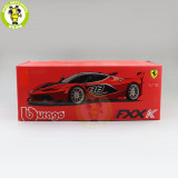 1/18 Ferrari FXX K FXXK Supercar Bburago 16907 Diecast Model Racing Car Toys Boys Girls Gifts
