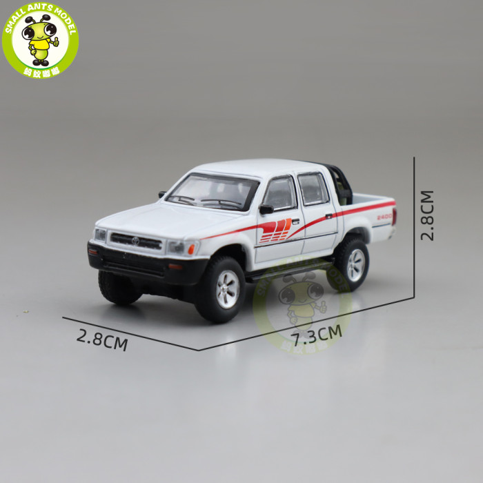 1/64 JKM Toyota Hilux Pickup Trucks Diecast Model Car Toys Boys Girls Gifts