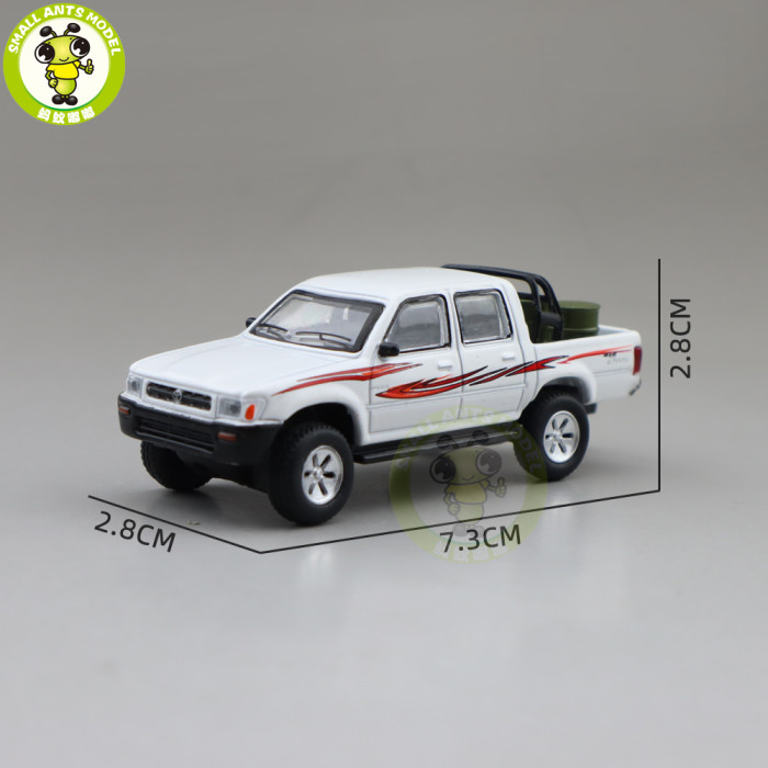 1/64 JKM Toyota Hilux Pickup Trucks Diecast Model Car Toys Boys Girls Gifts