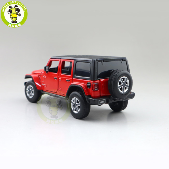 1/32 Jeep Wrangler 4 Doors JKM Jackiekim Diecast Model Car Toys Kids Gifts