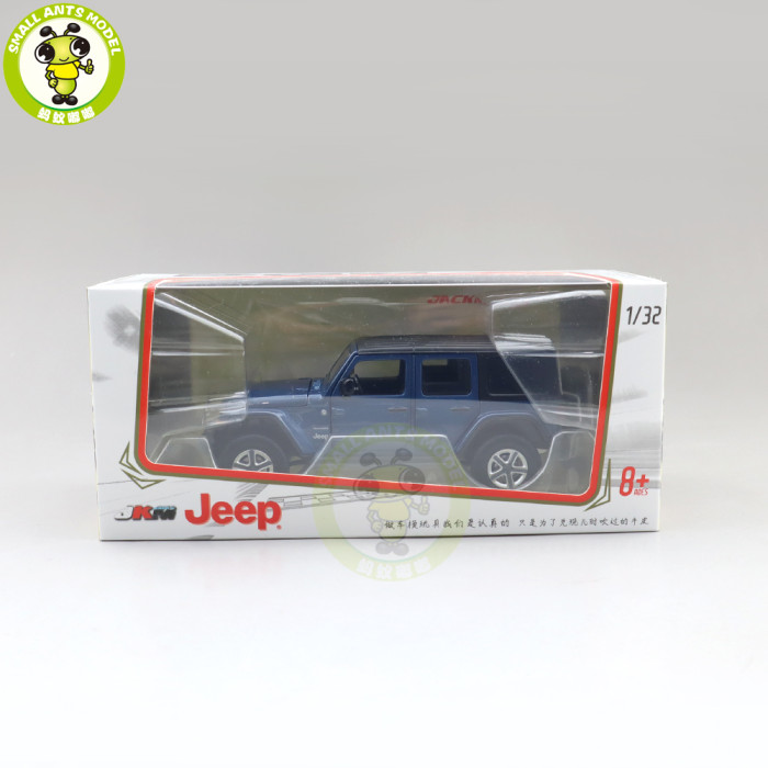 1/32 Jeep Wrangler 4 Doors JKM Jackiekim Diecast Model Car Toys Kids Gifts