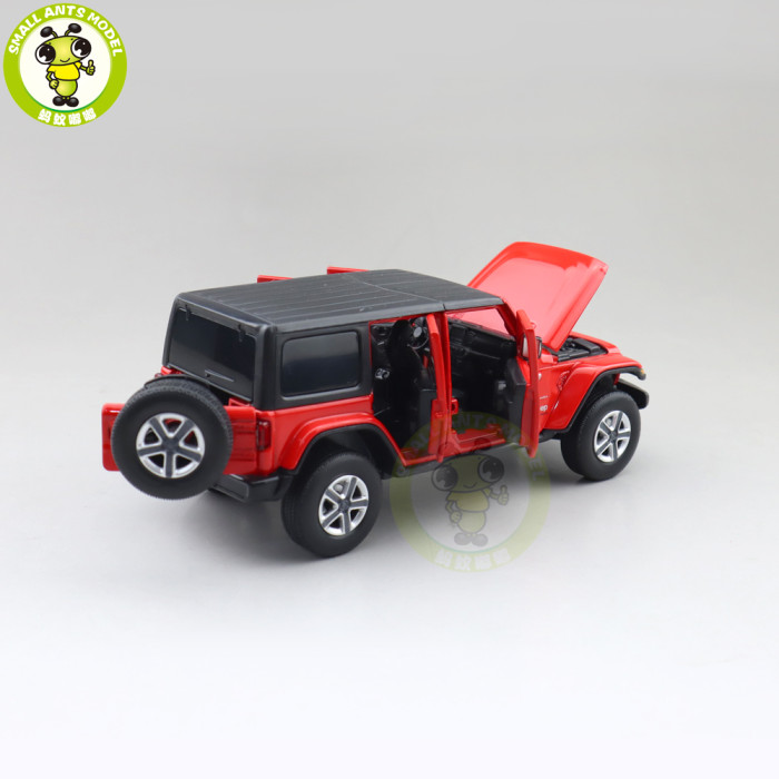 1/32 Jeep Wrangler 4 Doors JKM Jackiekim Diecast Model Car Toys Kids Gifts