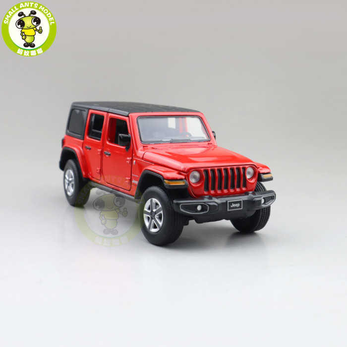1/32 Jeep Wrangler 4 Doors JKM Jackiekim Diecast Model Car Toys Kids Gifts