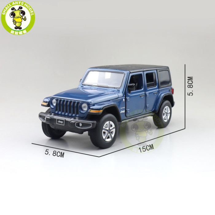 1/32 Jeep Wrangler 4 Doors JKM Jackiekim Diecast Model Car Toys Kids Gifts