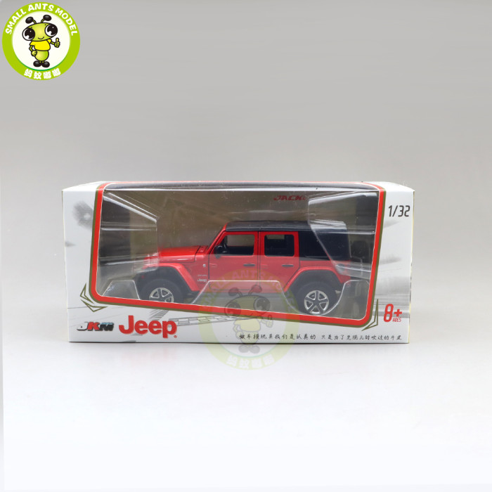 1/32 Jeep Wrangler 4 Doors JKM Jackiekim Diecast Model Car Toys Kids Gifts