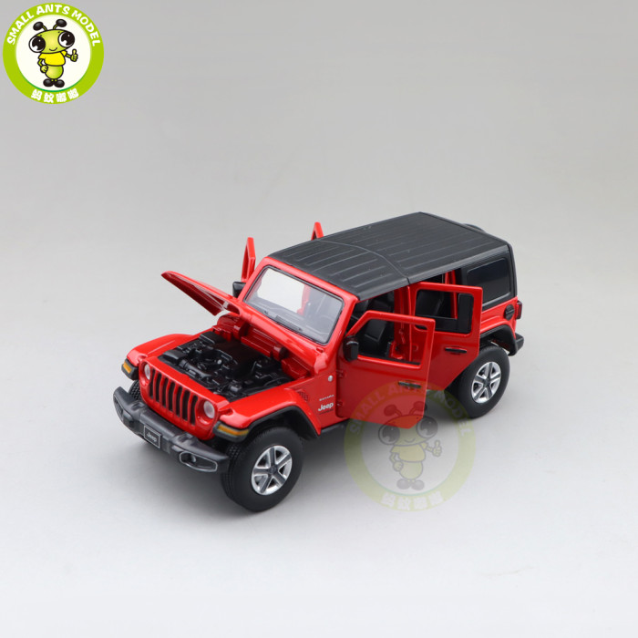 1/32 Jeep Wrangler 4 Doors JKM Jackiekim Diecast Model Car Toys Kids Gifts
