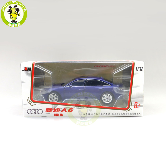 1/32 Jackiekim AUDI A6 A6L Light Sound JKM Diecast Model Toys Cars Kids Gifts