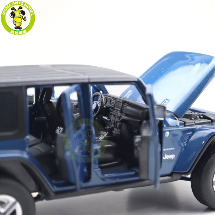 1/32 Jeep Wrangler 4 Doors JKM Jackiekim Diecast Model Car Toys Kids Gifts