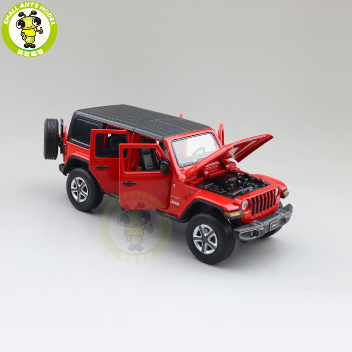 1/32 Jeep Wrangler 4 Doors JKM Jackiekim Diecast Model Car Toys Kids Gifts