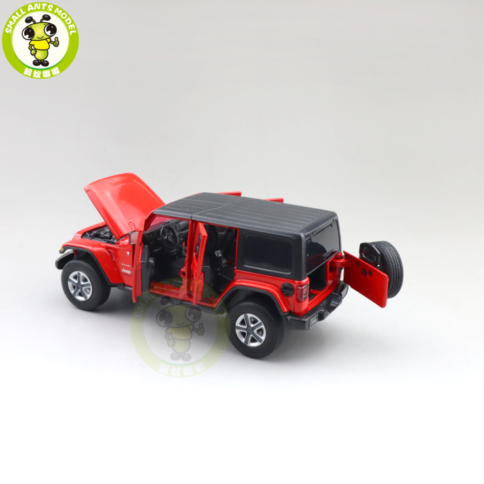1/32 Jeep Wrangler 4 Doors JKM Jackiekim Diecast Model Car Toys Kids Gifts