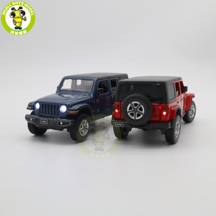 1/32 Jeep Wrangler 4 Doors JKM Jackiekim Diecast Model Car Toys Kids Gifts
