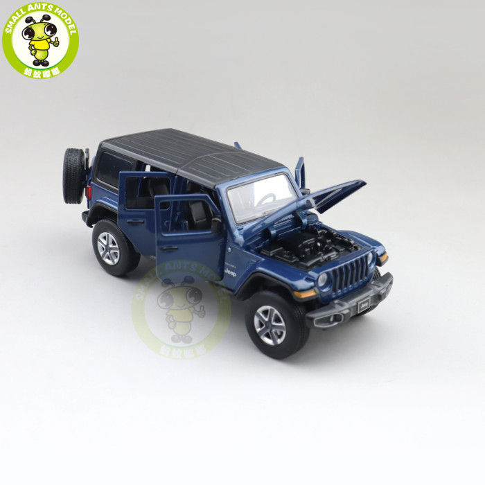 1/32 Jeep Wrangler 4 Doors JKM Jackiekim Diecast Model Car Toys Kids Gifts