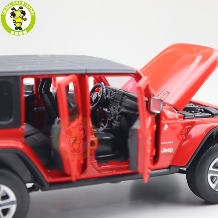 1/32 Jeep Wrangler 4 Doors JKM Jackiekim Diecast Model Car Toys Kids Gifts