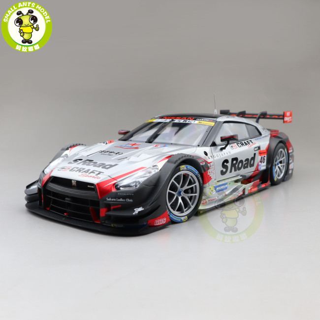 1/18 EBBRO 81046 Nissan GTR GT-R Super GT GT500 2016 Rd.1 Okayama S Road CRAFTSPORTS No.46 Diecast Model Car Toys Boys Girls Gifts