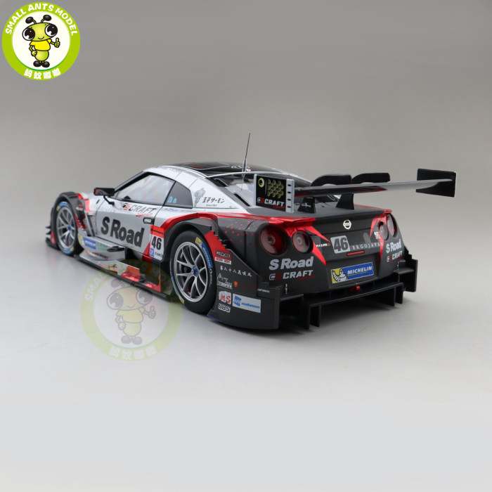 1/18 EBBRO 81073 Nissan GTR GT-R Super GT GT500 2016 Rd.2 Fuji S Road CRAFTSOPRTS No.46 Diecast Model Car Toys Boys Girls Gifts