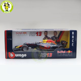 1/18 BBURAGO 18002 Red Bull Racing TAG Heuer RB13 Max Verstappen Diecast Model Car Toys Boys Girls Gifts