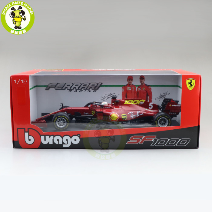 1/18 BBURAGO 16808 Ferrari SF1000 S.Vettel C.Leclerc FORMULA 1 F1 #5 #16 Diecast Model Car Toys Boys Girls Gifts