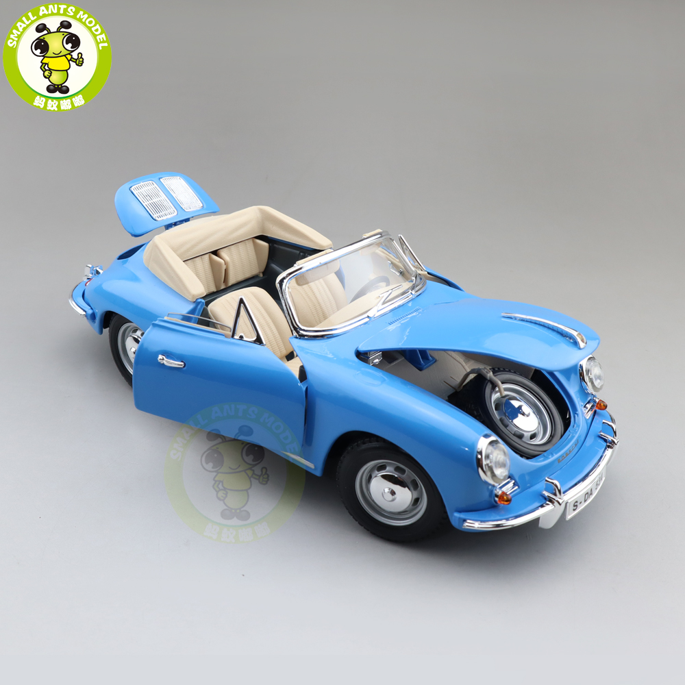 1/18 1961 Porsche 356B Cabriolet Bburago 12025 Diecast Model Toys