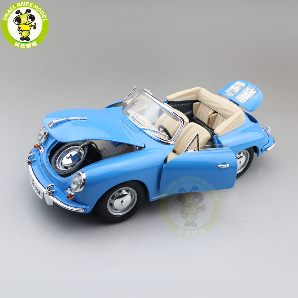 1/18 1961 Porsche 356B Cabriolet Bburago 12025 Diecast Model Toys