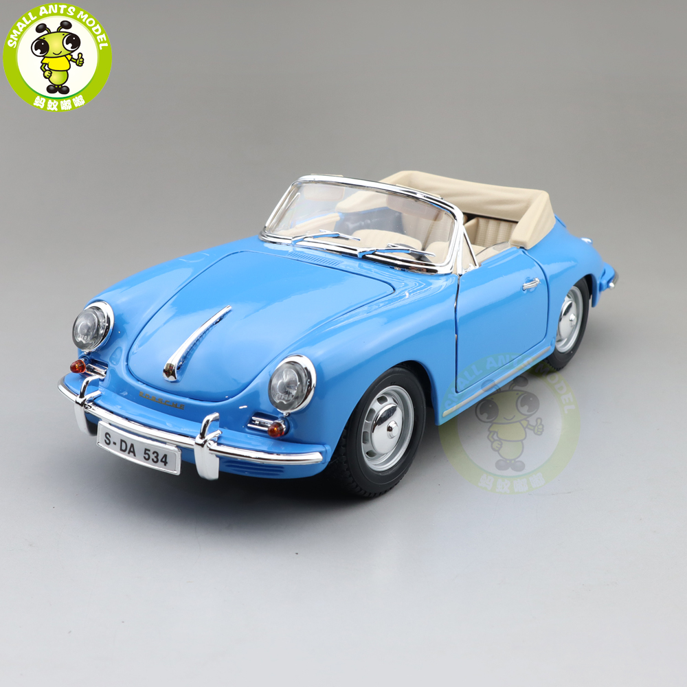 1/18 1961 Porsche 356B Cabriolet Bburago 12025 Diecast Model Toys