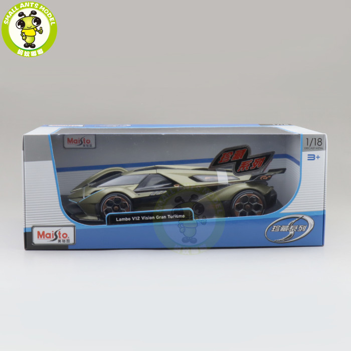1/18 Lamborghini Lambo V12 Vision Gran Turismo Maisto 31454 Diecast Model Car Toys Boys Gilrs Gifts