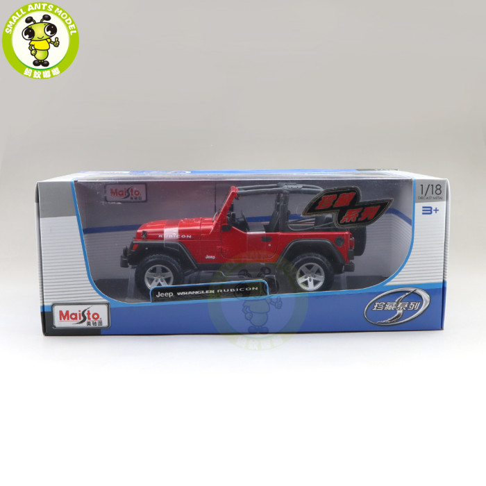 1/18 Jeep Wrangler Rubicon Maisto 31663 Diecast Metal Model Car Toys Boys Girls Gifts