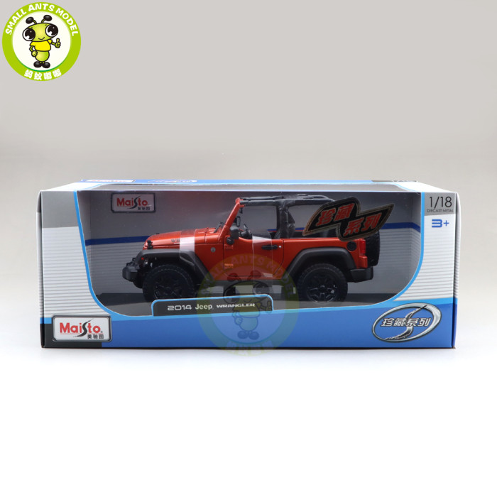 1/18 JEEP WRANGLER WILLYS 2014 Convertible Maisto 31610 Diecast Model Car Toys Boys Girls Gifts