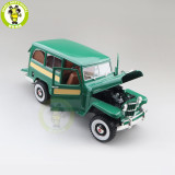 1/18 1955 WILLYS JEEP STATION WAGON Road Signature Diecast Model Toys Car Boys Girls Gifts