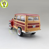 1/18 1955 WILLYS JEEP STATION WAGON Road Signature Diecast Model Toys Car Boys Girls Gifts