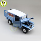 1/18 1955 WILLYS JEEP STATION WAGON Road Signature Diecast Model Toys Car Boys Girls Gifts