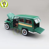 1/18 1955 WILLYS JEEP STATION WAGON Road Signature Diecast Model Toys Car Boys Girls Gifts