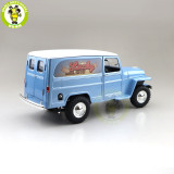 1/18 1955 WILLYS JEEP STATION WAGON Road Signature Diecast Model Toys Car Boys Girls Gifts